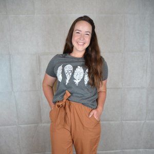 Geometric Feather T-shirt